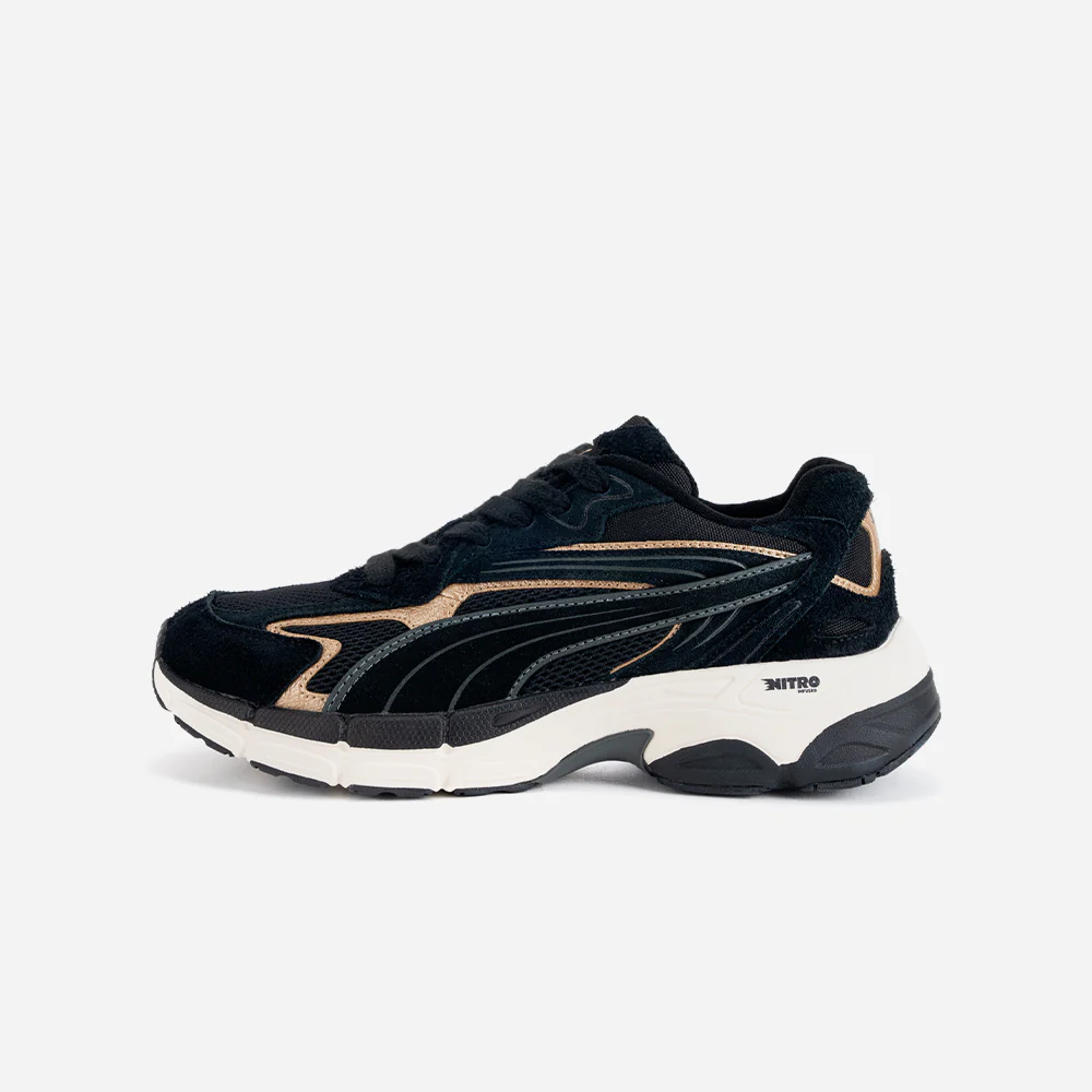 Puma Black- Gold-Shadow Gray