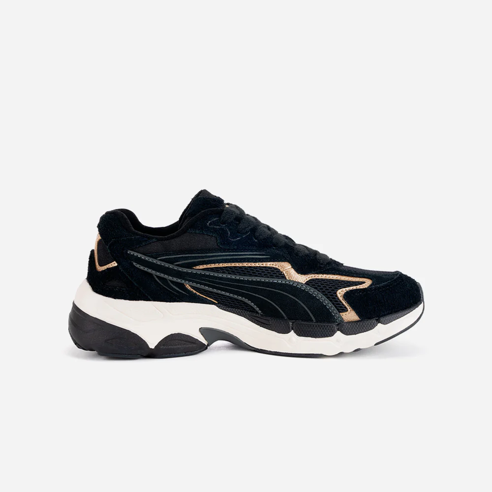 Puma Black- Gold-Shadow Gray