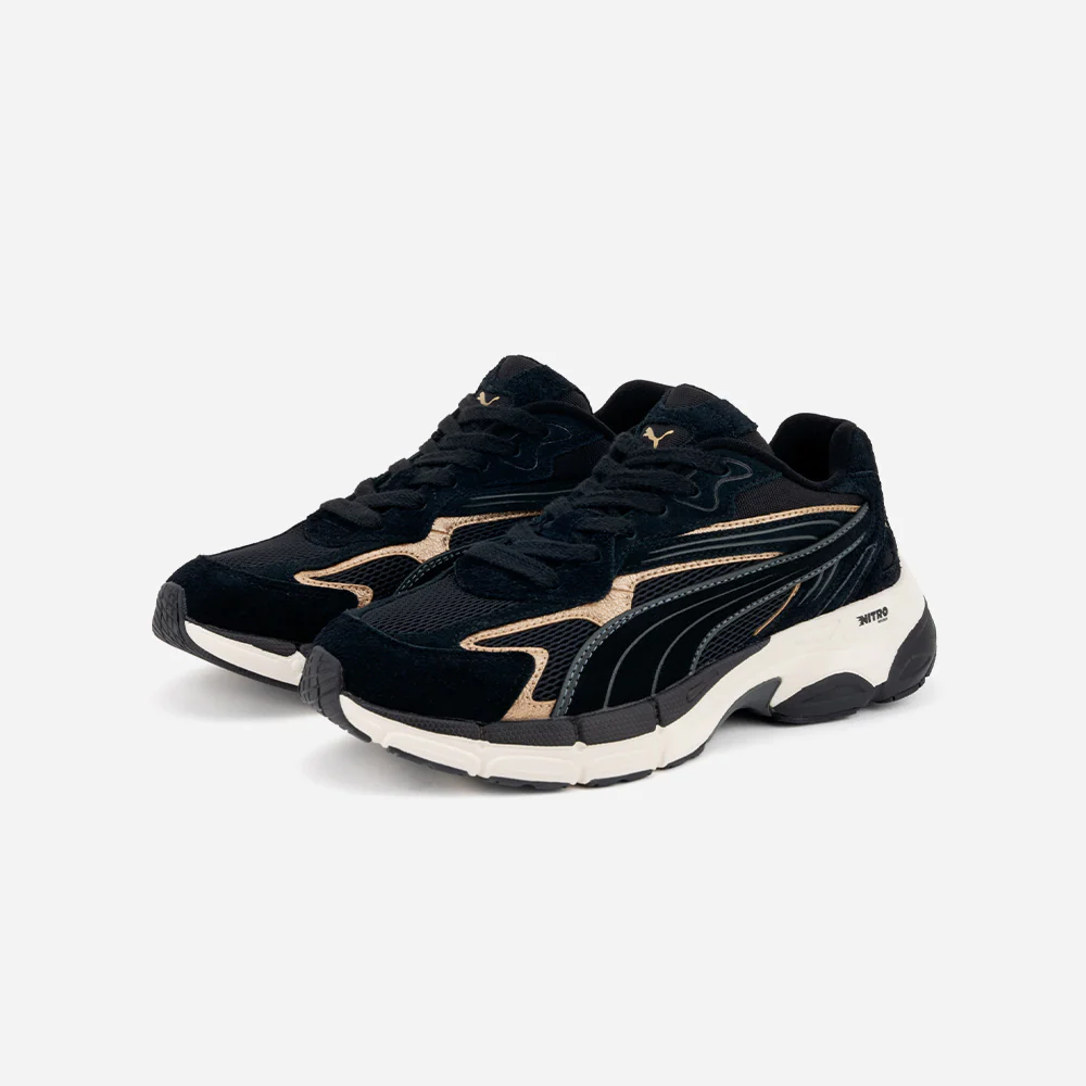 Puma Black- Gold-Shadow Gray